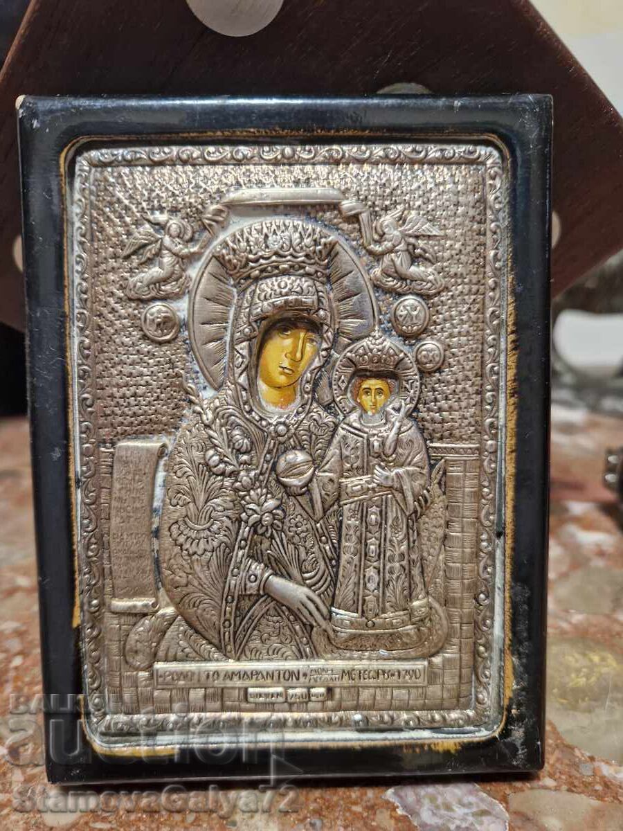 Auction A lovely antique silver icon with certificate Auction A lovely antique silver icon with certificate