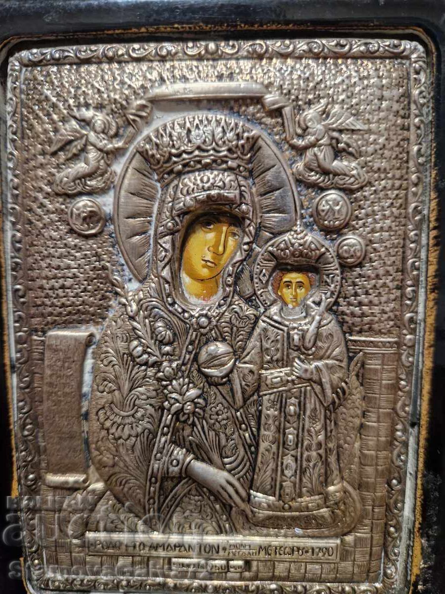 Delivery of A lovely antique silver icon with certificate Delivery of A lovely antique silver icon with certificate