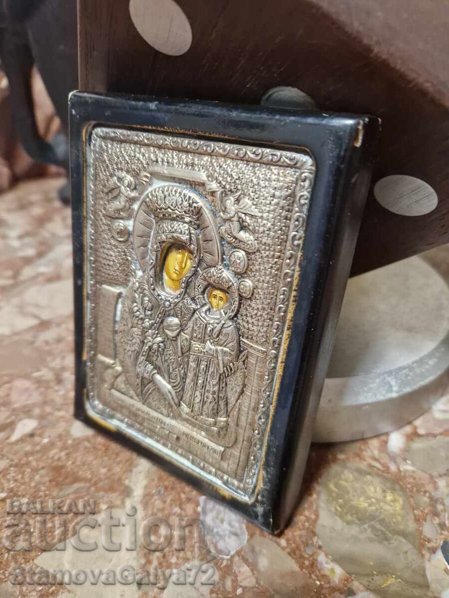 Μια υπέροχη αντίκα ασημένια εικόνα με πιστοποιητικό - 6