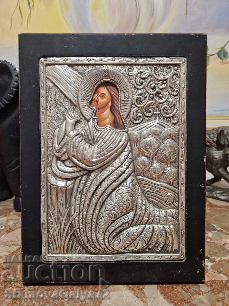 Chudesna srebŭrna ikona sŭs sertifikat με τιμή € 89.00 | 174.07 BGN