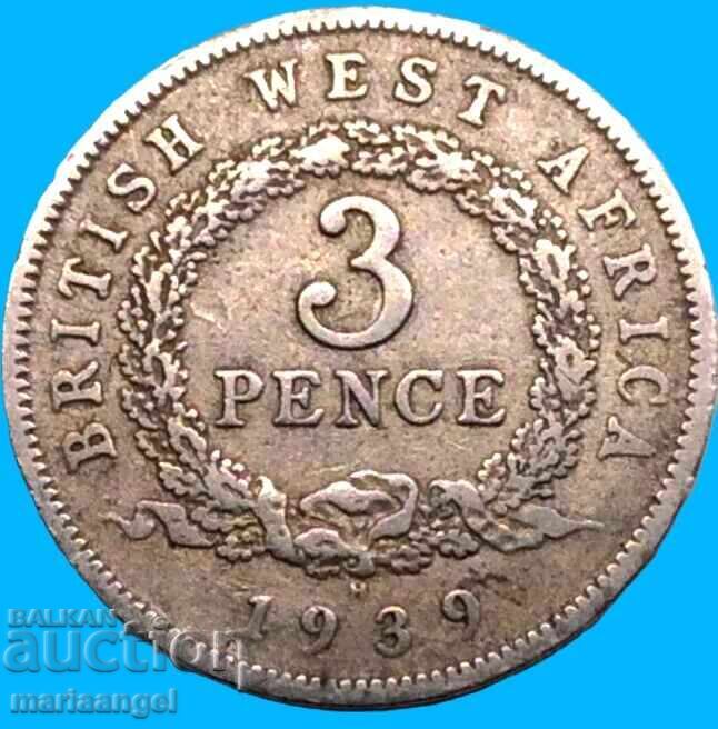 3 pence 1939 Marea Britanie George V - neobișnuit - 5