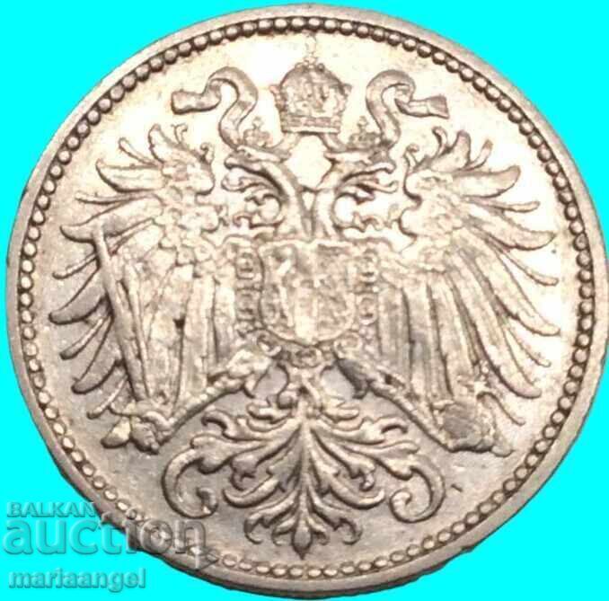 Livrarea 10 Heller 1895 Austria