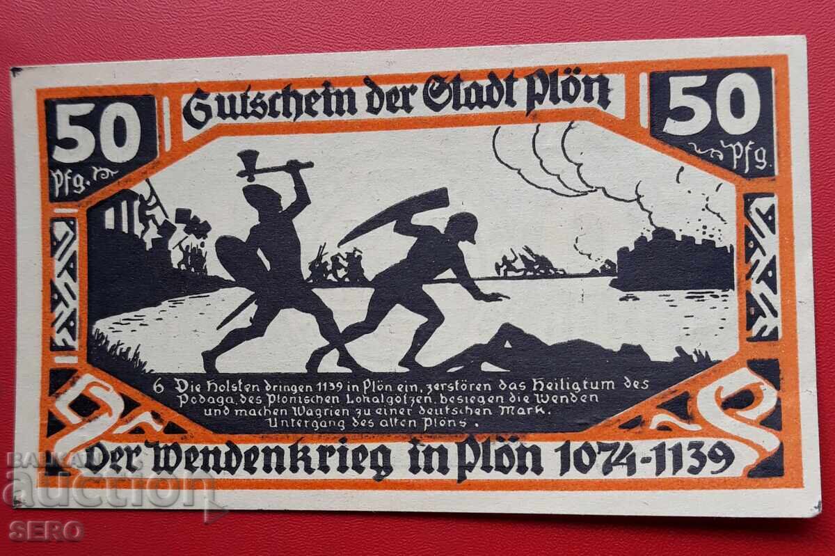 Bancnotă-Germania-Schleswig-Holstein-Plön-50 pfennig 1921