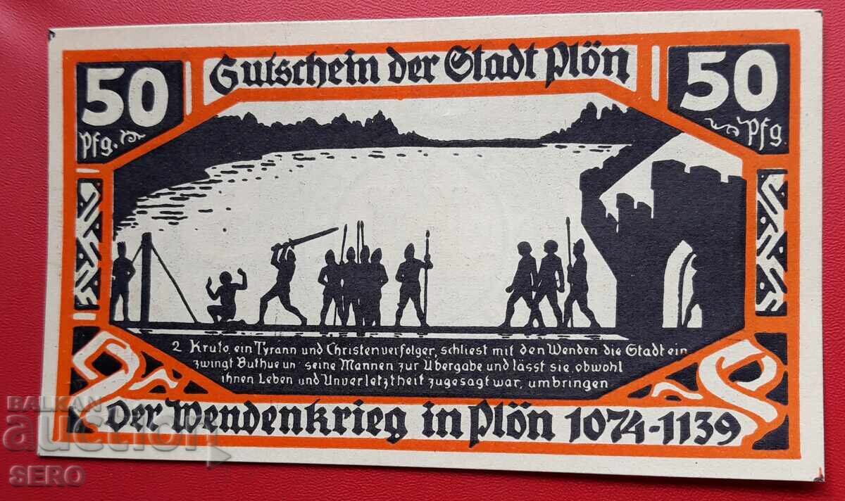 Bancnotă-Germania-Schleswig-Holstein-Plön-50 pfennig 1921