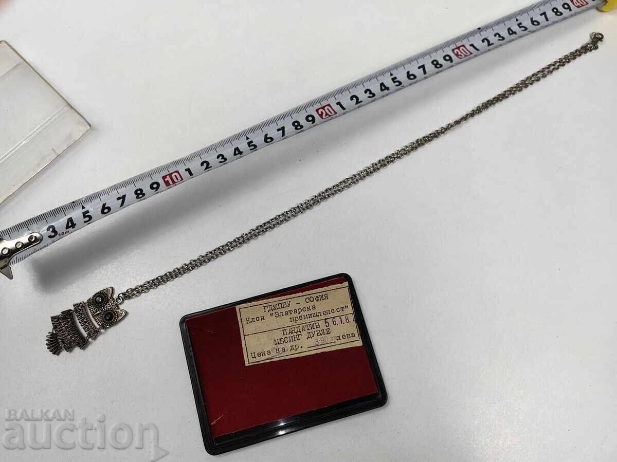 Licitație PANDANTIV BUHÁL COLIE MEDALION ETICHETĂ AURARIE INDUSTRIALĂ