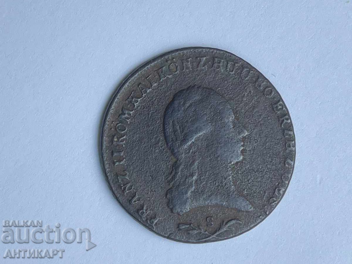 Licitație Monedă rară de cupru Austria 6 kreuzeri 1800 Licitație Monedă rară de cupru Austria 6 kreuzeri 1800