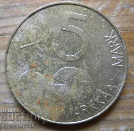 5 Stamps 1993 - Finland