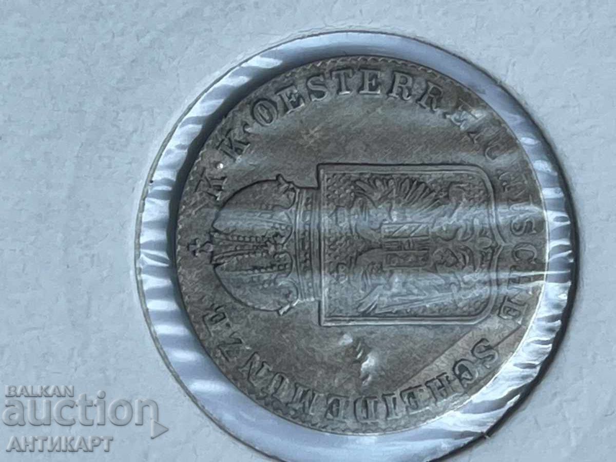Παράδοση #2 ryadka srebŭrna moneta Avstriya 6 kroĭtsera 1849 C otlichna