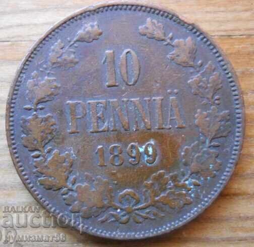 10 penniä 1899 - Rusia (pentru Finlanda)