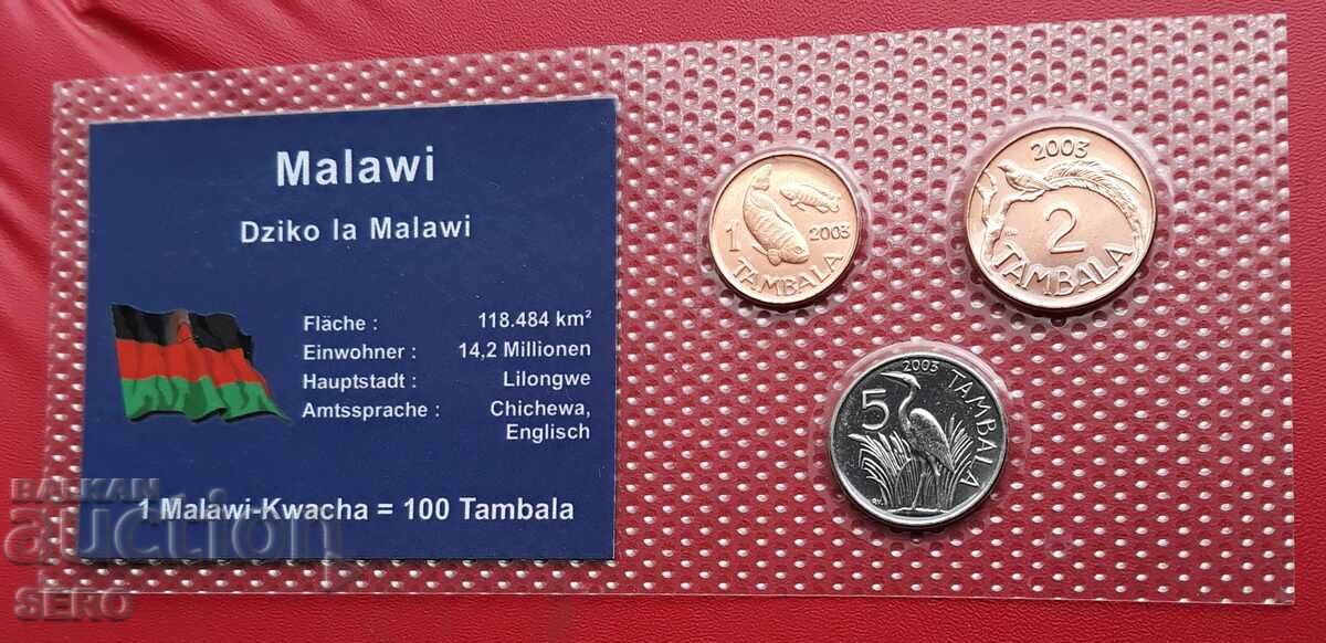Malawi-SET 2003 from 3 coins Malawi-SET 2003 from 3 coins