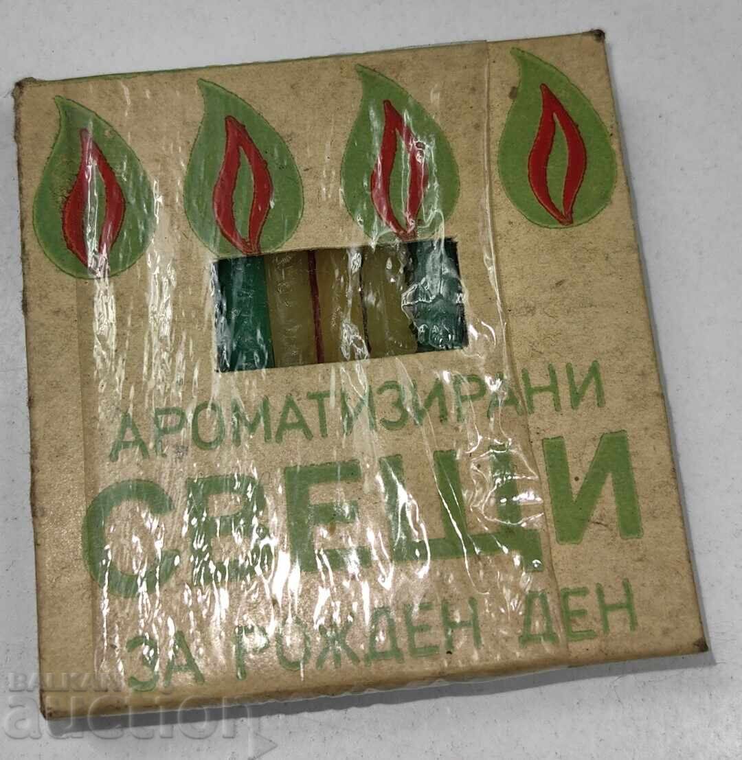 Cutie cadou lumânări parfumate pentru ziua de naștere, nefolosite cu preț € 7.00 | 13.69 BGN Cutie cadou lumânări parfumate pentru ziua de naștere, nefolosite cu preț € 7.00 | 13.69 BGN