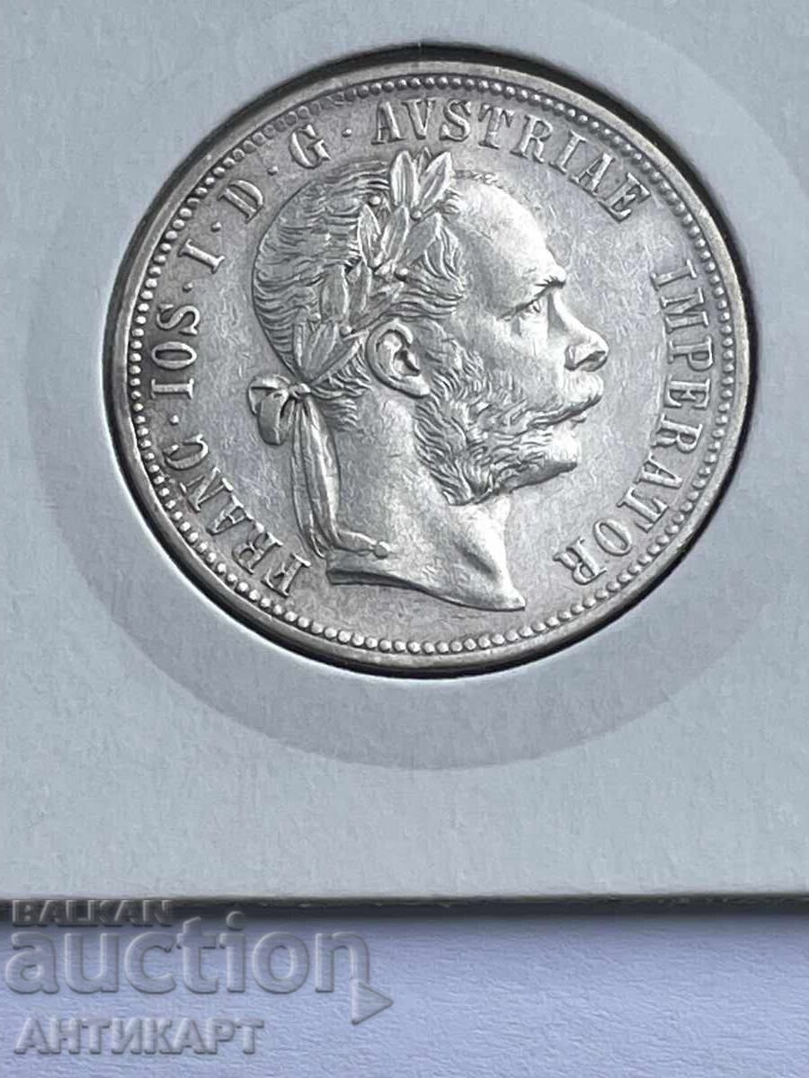 Monedă rară de argint Austria 1 florin 1892 excelentă cu preț € 37.00 | 72.37 BGN