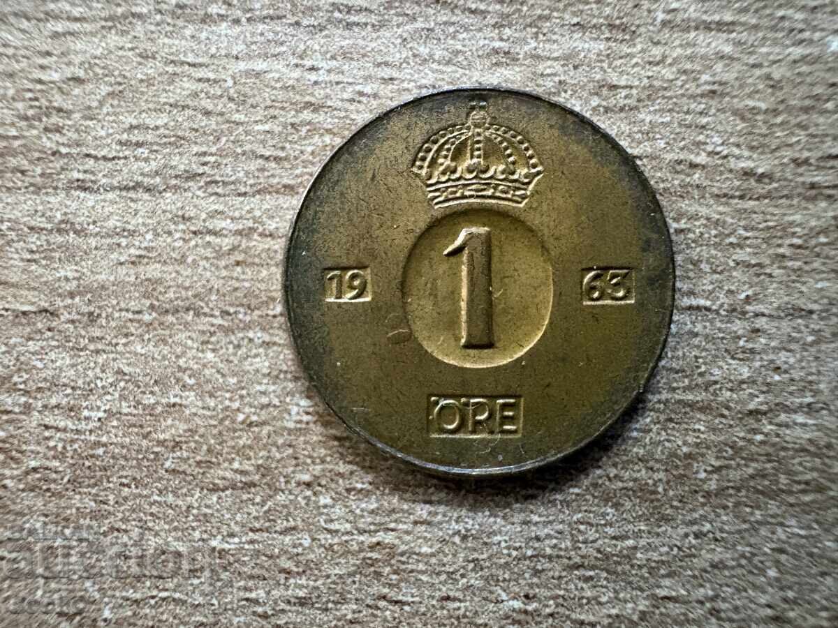 Σουηδία - 1 öre (1963)