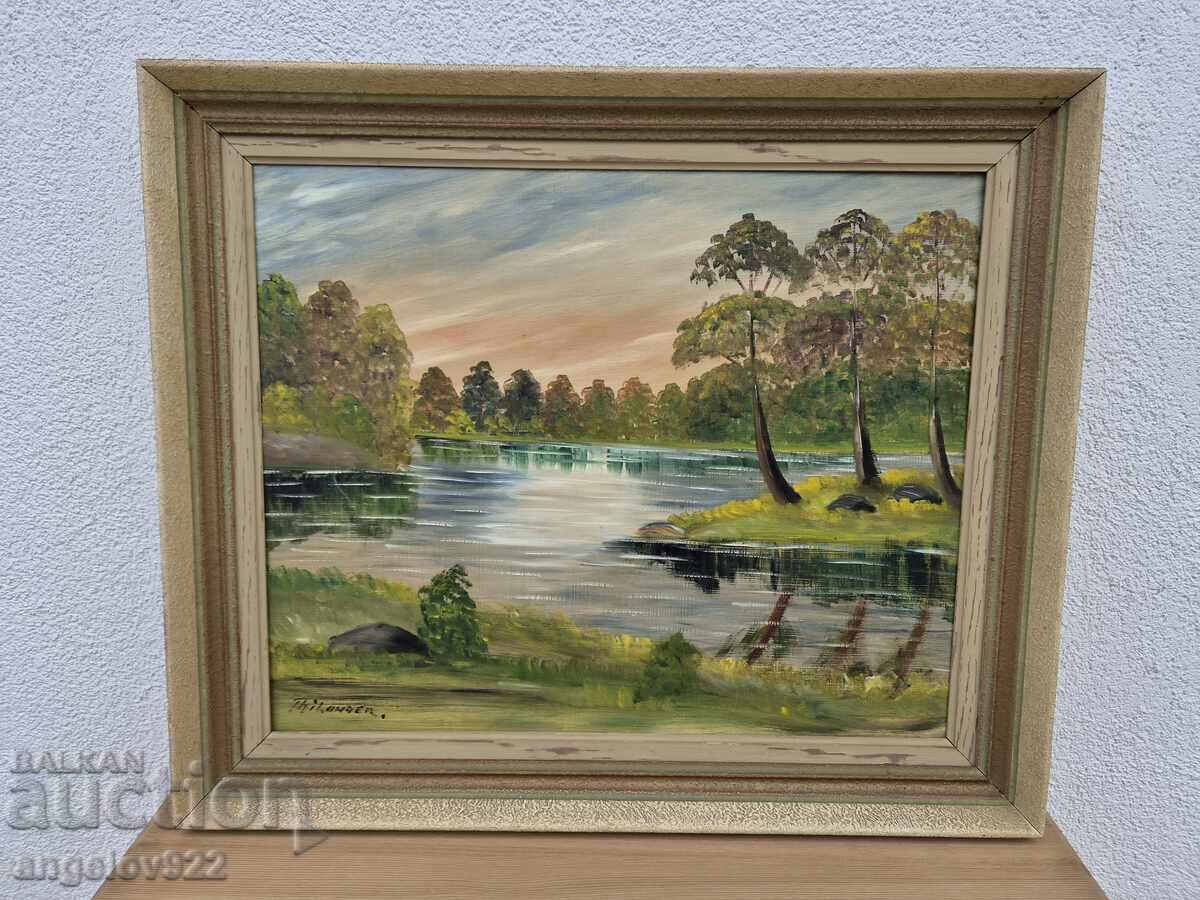 Аукцион Авторска картина с маслени бои върху фазер!!!