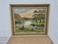 Авторска картина с маслени бои върху фазер!!!