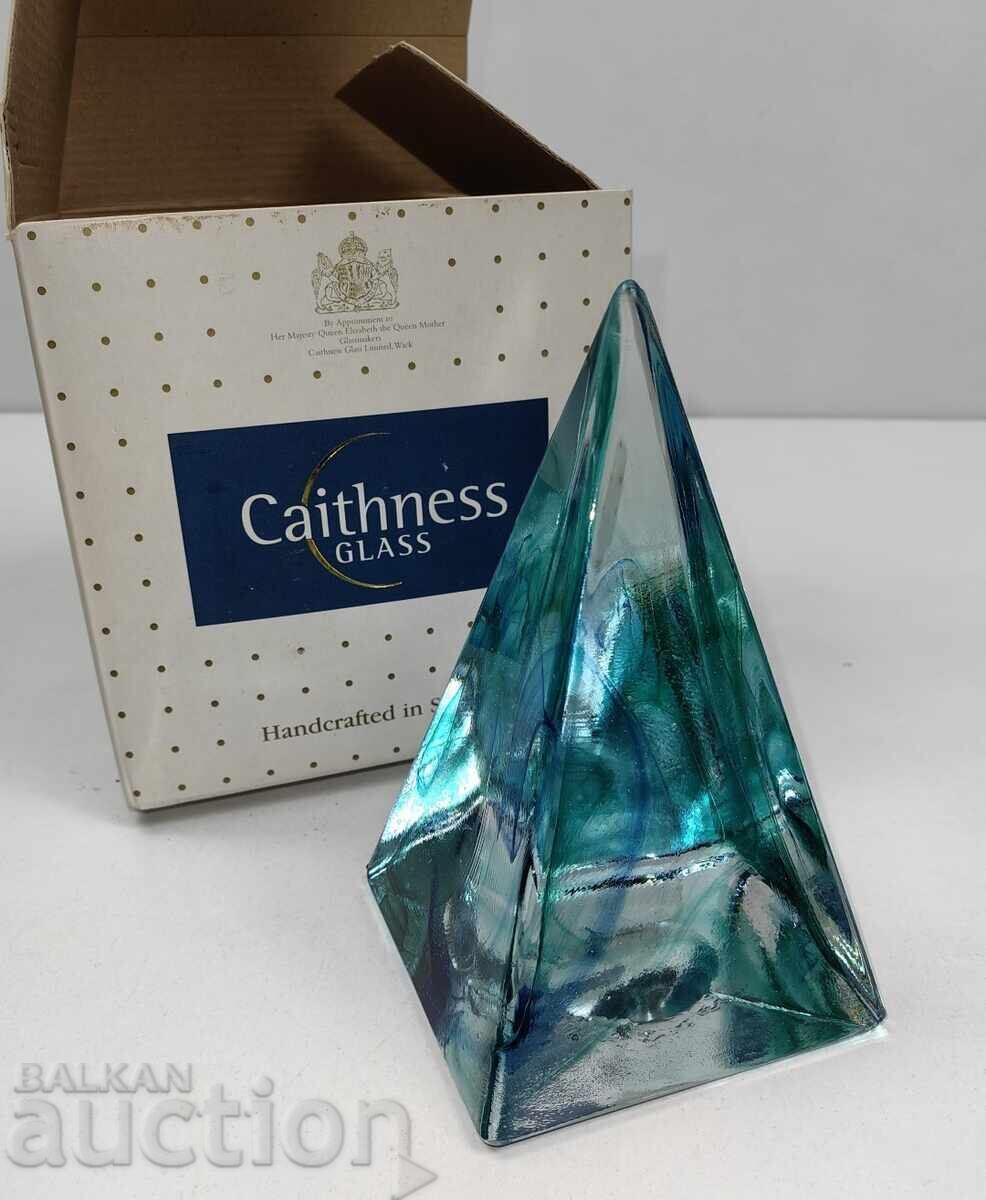 ΓΥΑΛΙΝΗ ΠΥΡΑΜΙΔΑ ΦΙΓΟΥΡΑ ΑΓΑΛΜΑΤΙΔΙΟ ΠΕΤΡΟΣΕΝΤΟΝ ΧΡΩΜΑΣΤΟ ΓΥΑΛΙ με τιμή € 9.00 | 17.60 BGN