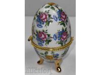 Μεγάλο πορσελάνινο αυγό κουτί για κοσμήματα