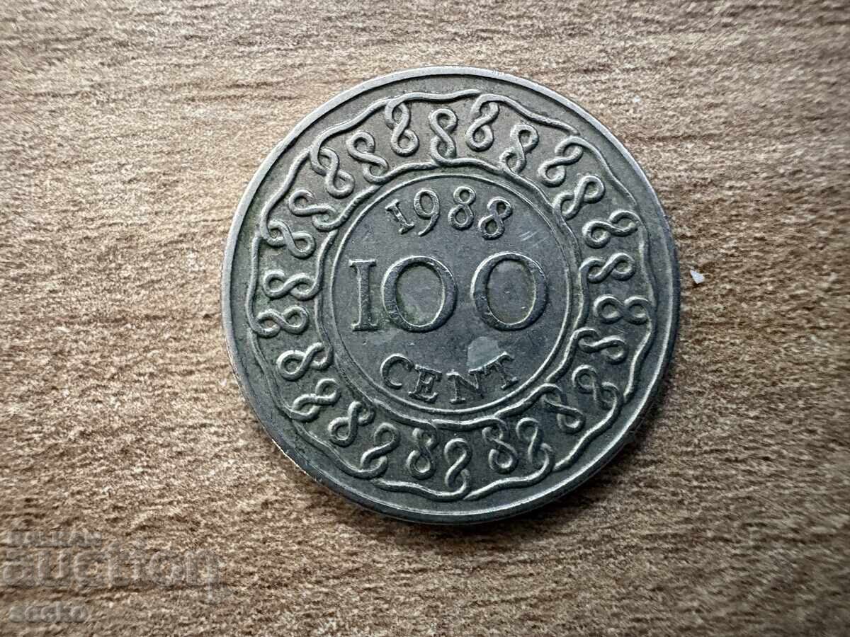 Σουρινάμ - 100 σεντ (1988)