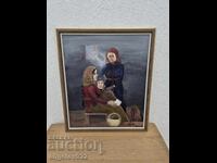 Авторска картина с маслени бои върху фазер!!!