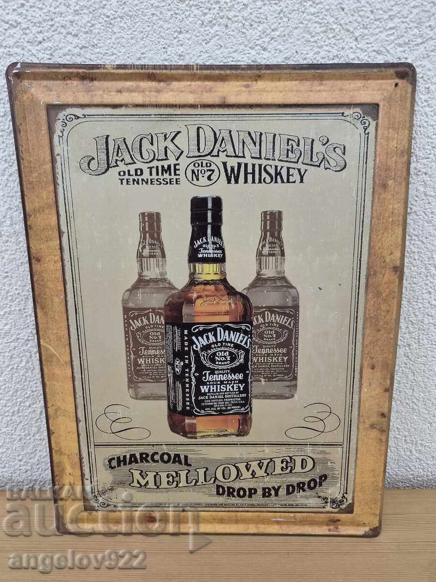 Παράδοση Μεταλλική πινακίδα Jack Daniels