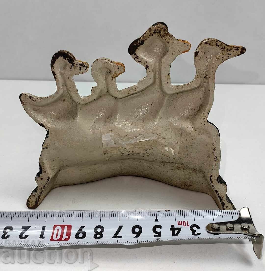 Licitație FIGURINĂ METALICĂ TURNATĂ, STATUETĂ, RAȚĂ, RAȚĂ