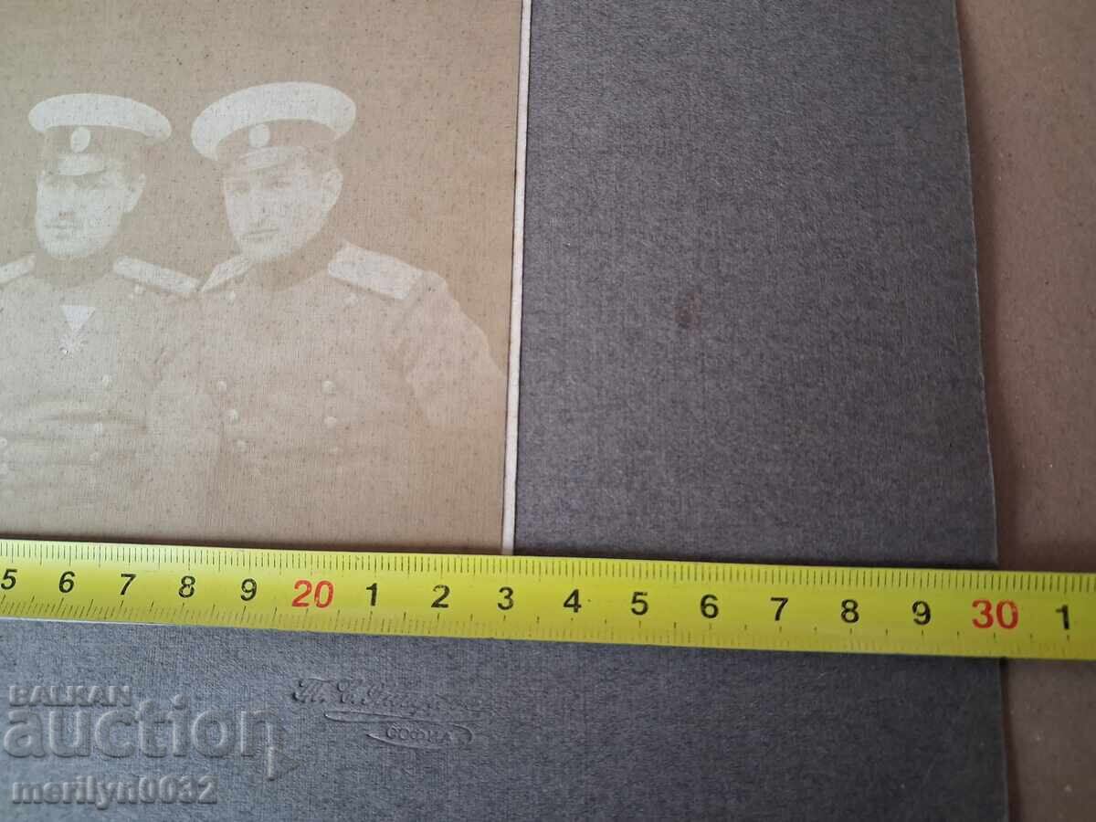 Fotografie portret de grup, poză militară, 1915, Bulgaria - 6