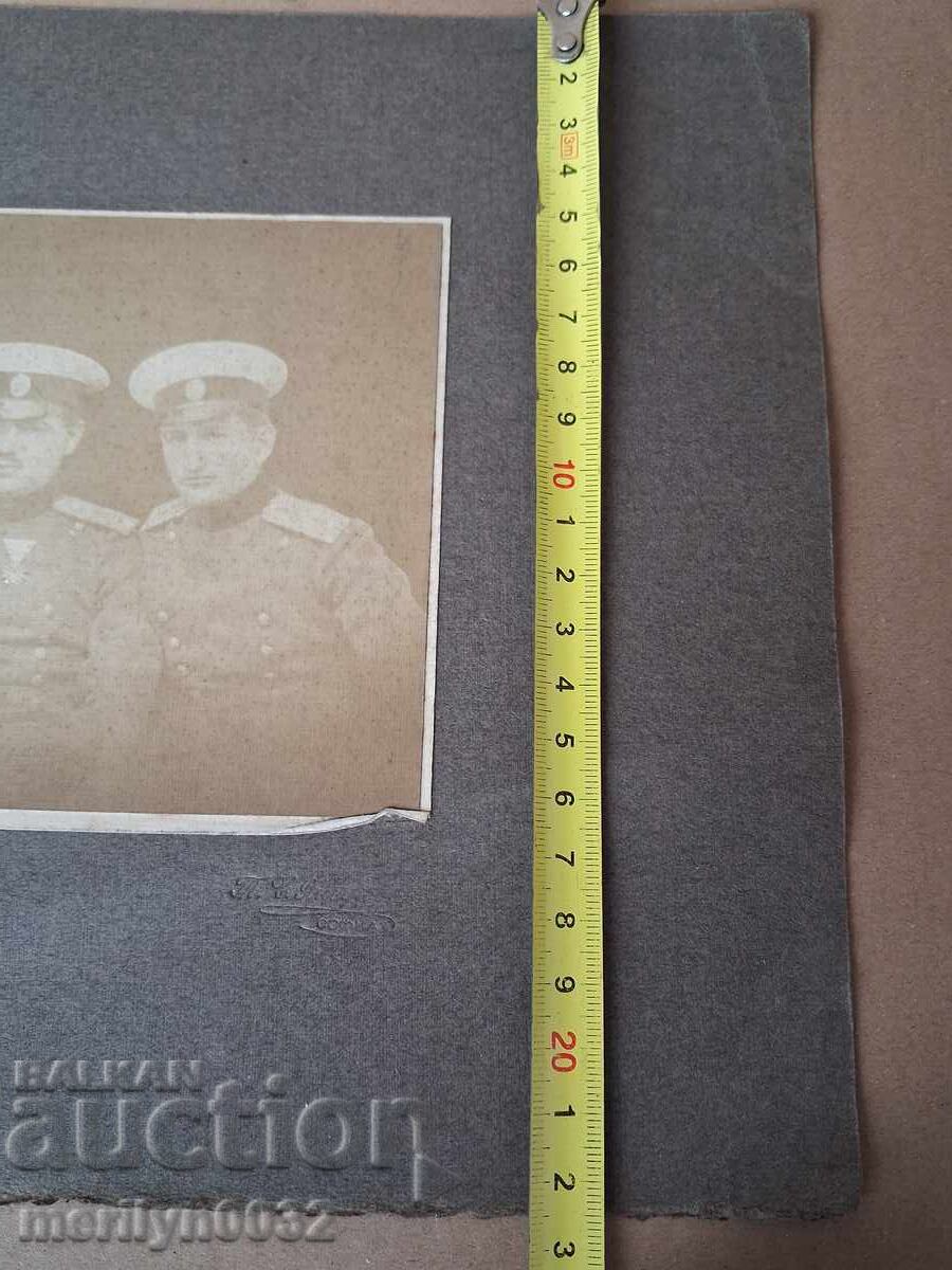 Fotografie portret de grup, poză militară, 1915, Bulgaria - 7