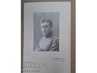 Офицер портрет фотография военна снимка 1918г Ц-во България