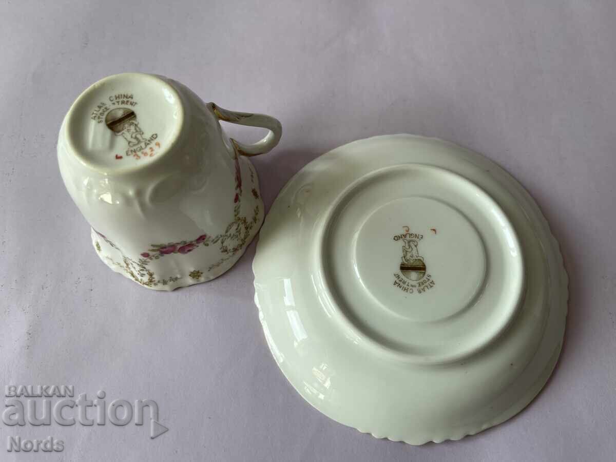 Αγγλικό vintage σετ καφέ για δύο - 5