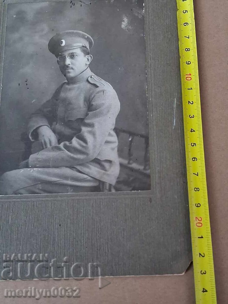 Παράδοση Πορτρέτο αξιωματικού φωτογραφία στρατιωτική εικόνα 1918g TS-vo Βουλγαρία