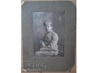 Офицер портрет фотография военна снимка 1918г Ц-во България