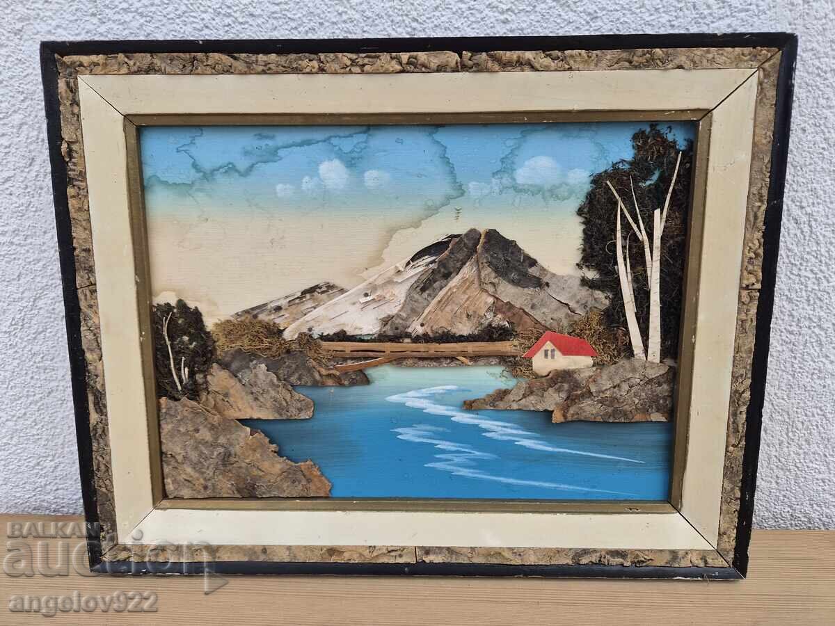 Delivery of Beautiful decoupage picture on fiberboard!!! Delivery of Beautiful decoupage picture on fiberboard!!!