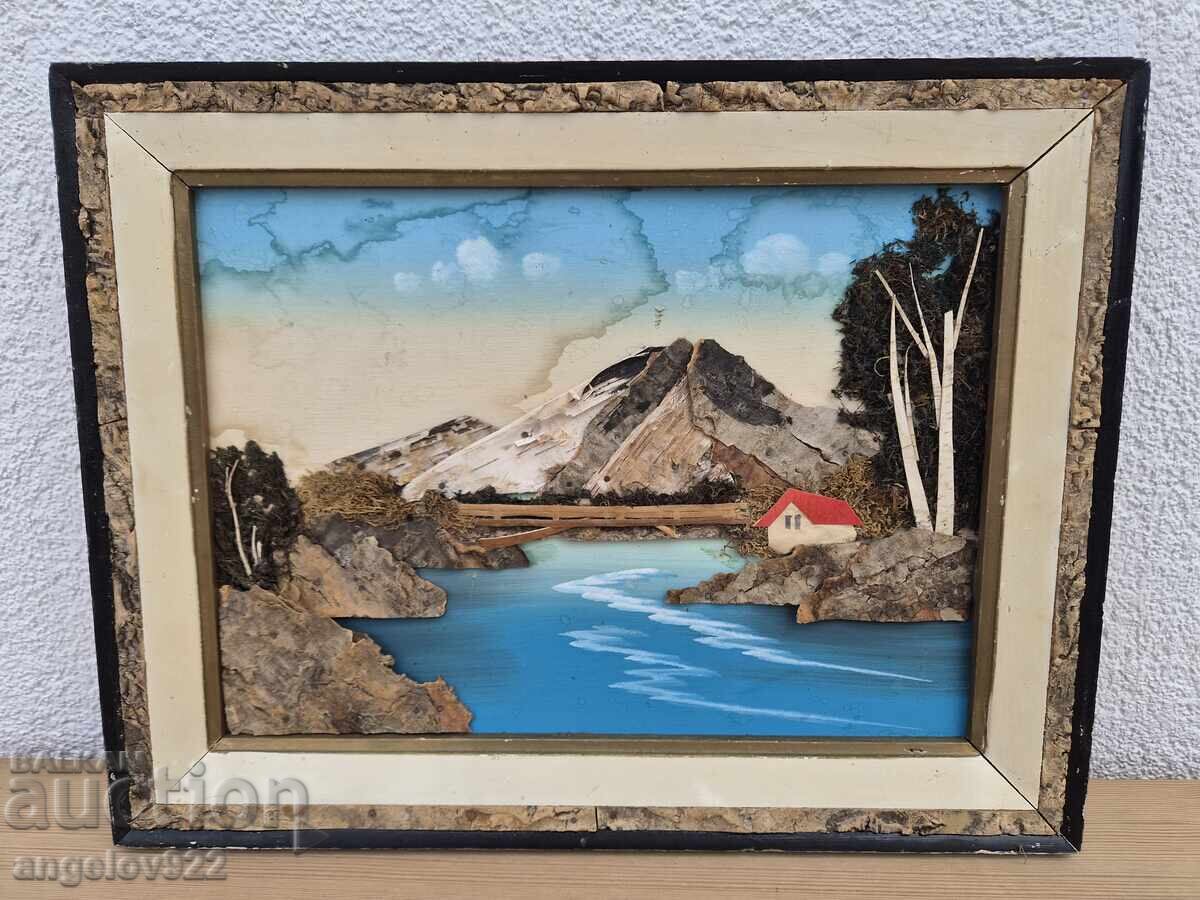 Beautiful decoupage picture on fiberboard!!! - 5 Beautiful decoupage picture on fiberboard!!! - 5