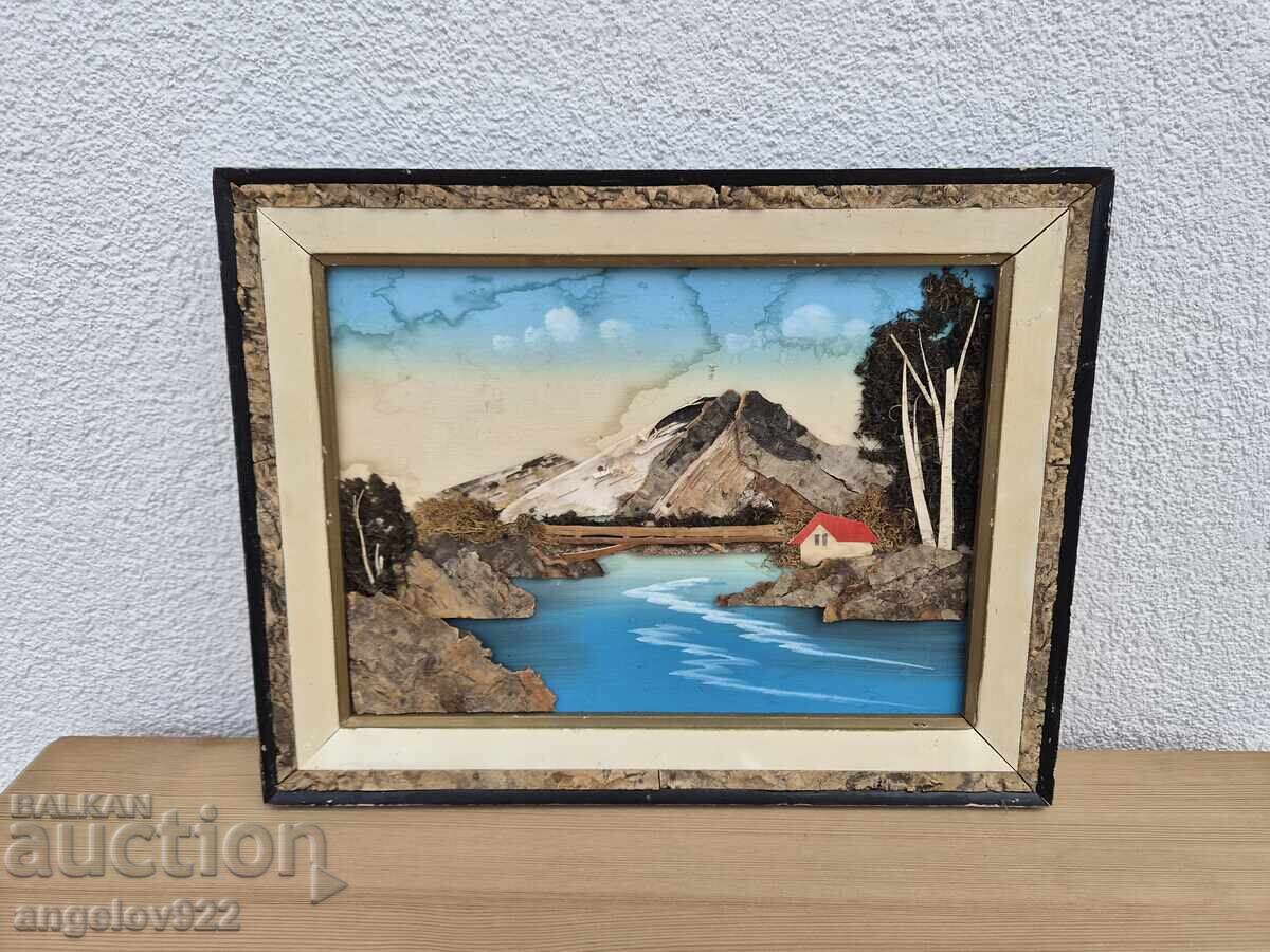Beautiful decoupage picture on fiberboard!!! Beautiful decoupage picture on fiberboard!!!