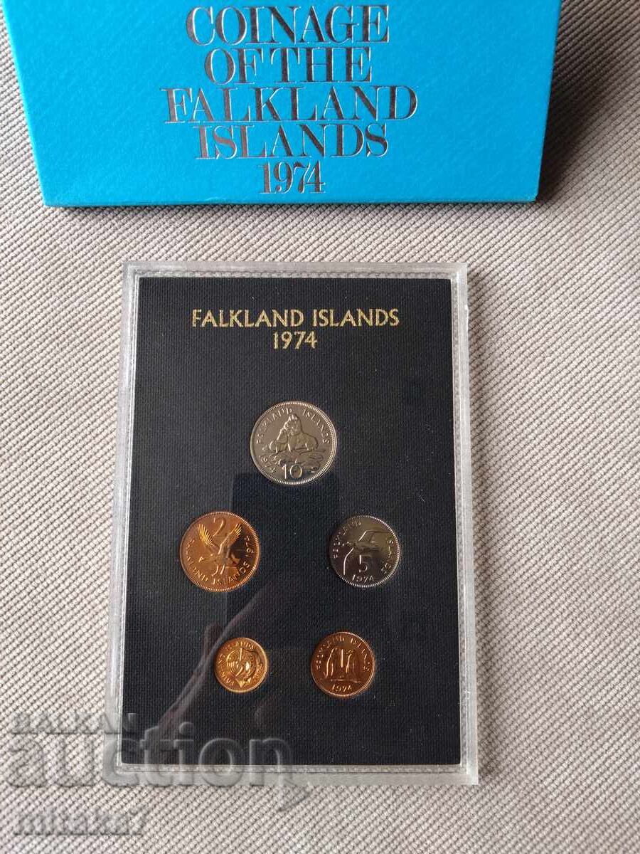 Σετ νομισμάτων 1974, Νήσοι Φώκλαντ Σετ νομισμάτων 1974, Νήσοι Φώκλαντ