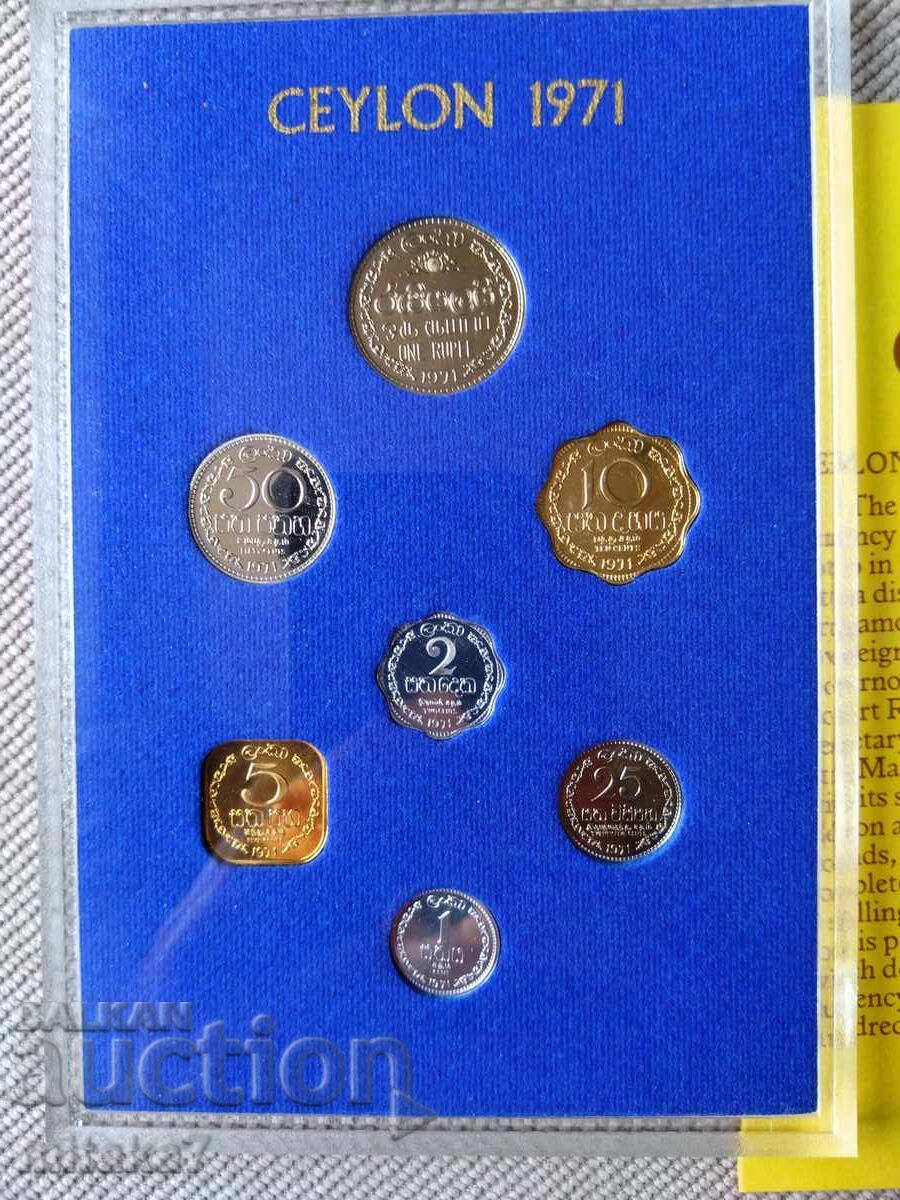 Set de monede 1971, Sri Lanka cu preț € 16.00 | 31.29 BGN