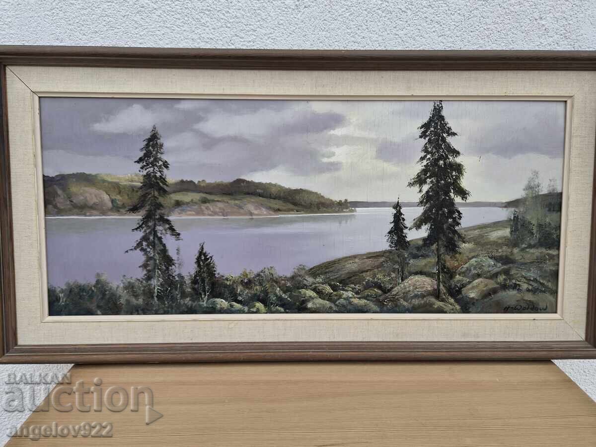 Pictura in ulei originala pe phaser!!! - 5