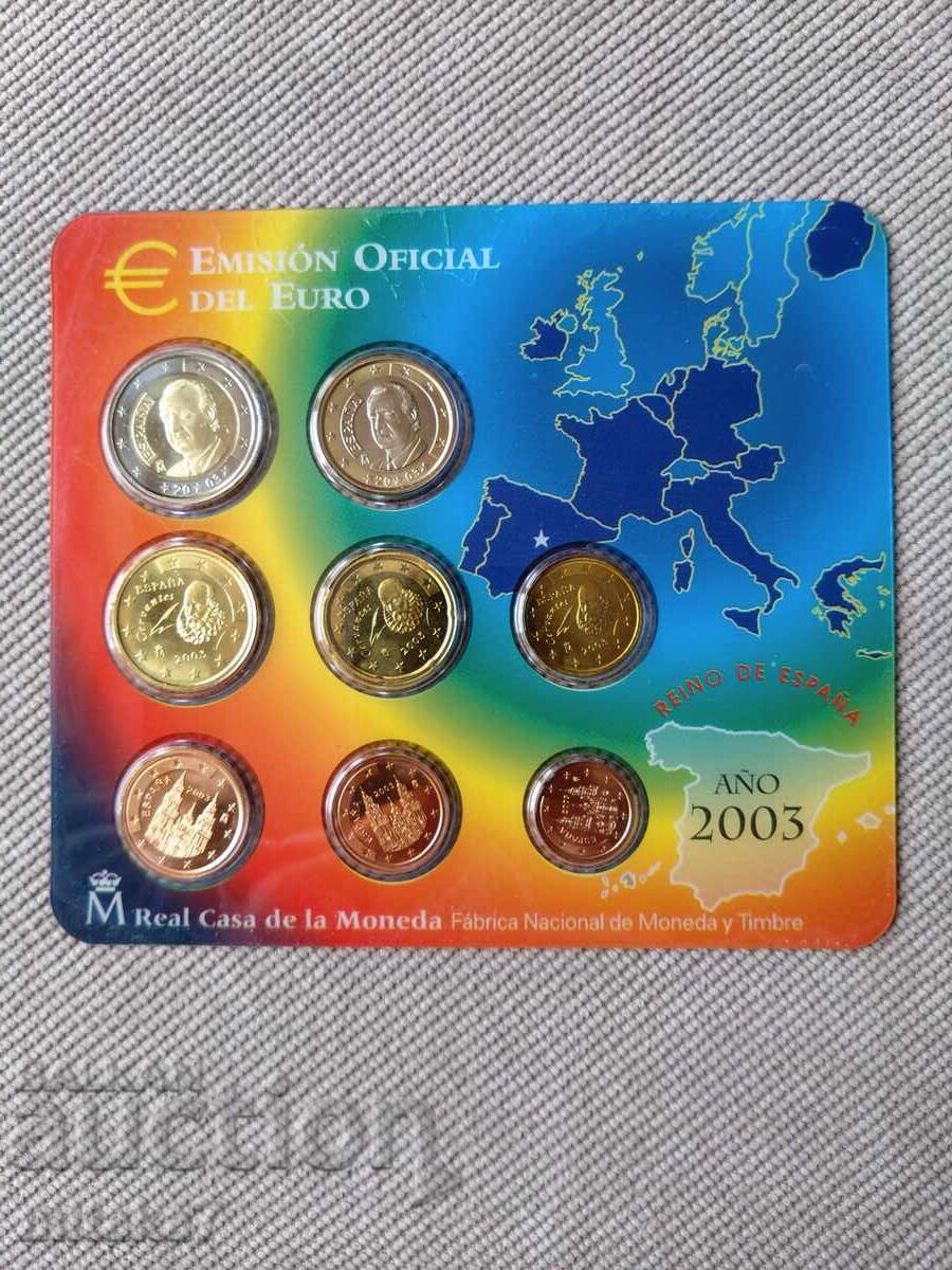 Set monede euro 2003, Spania