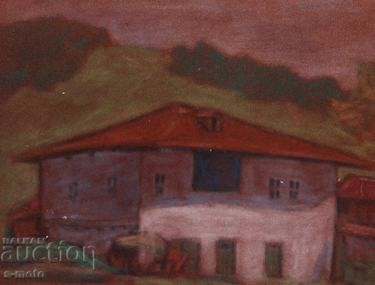 Livrarea Pictură pastel peisaj urban