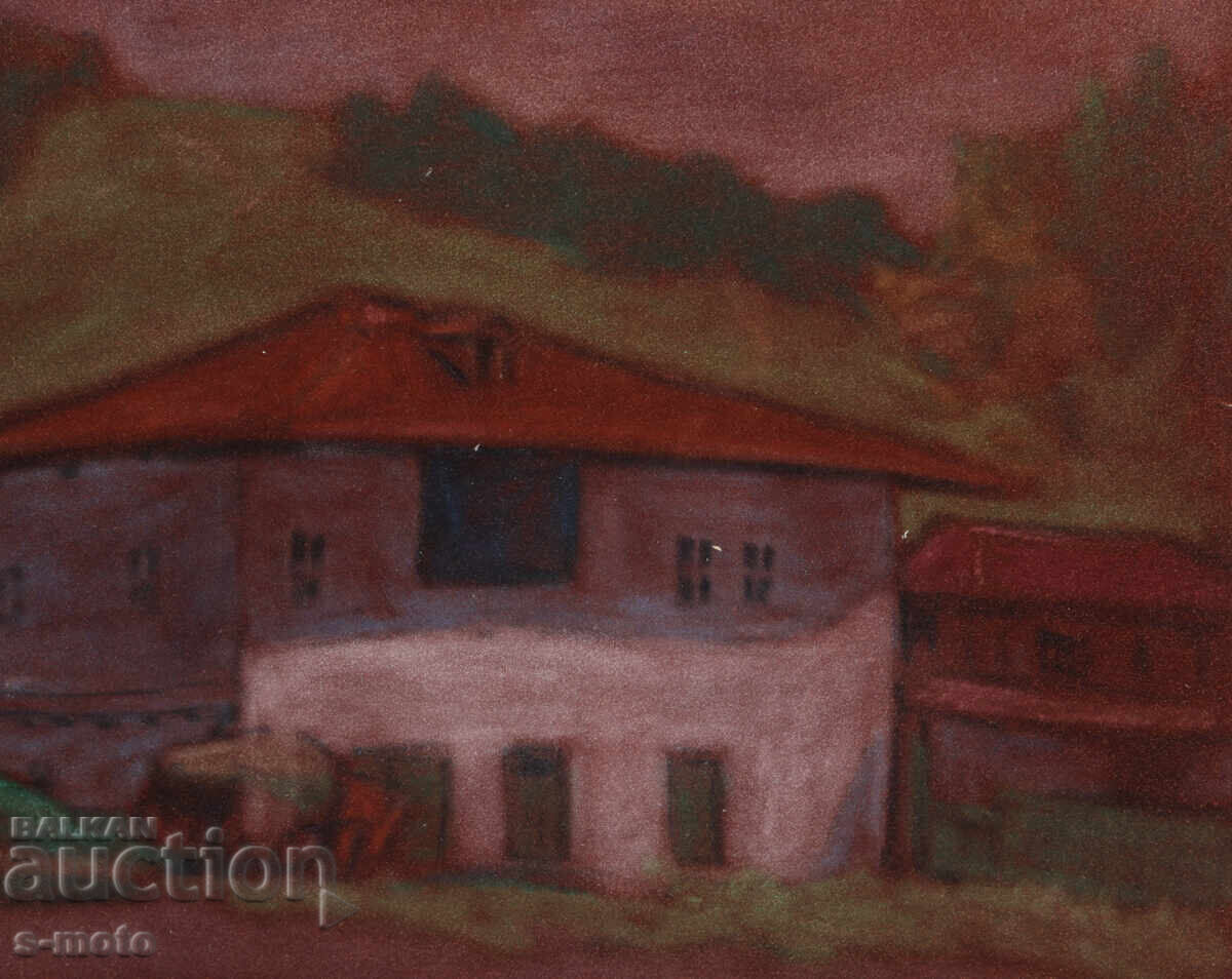 Pictură pastel peisaj urban - 5