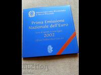Сет евромонети 2002 година, Италия