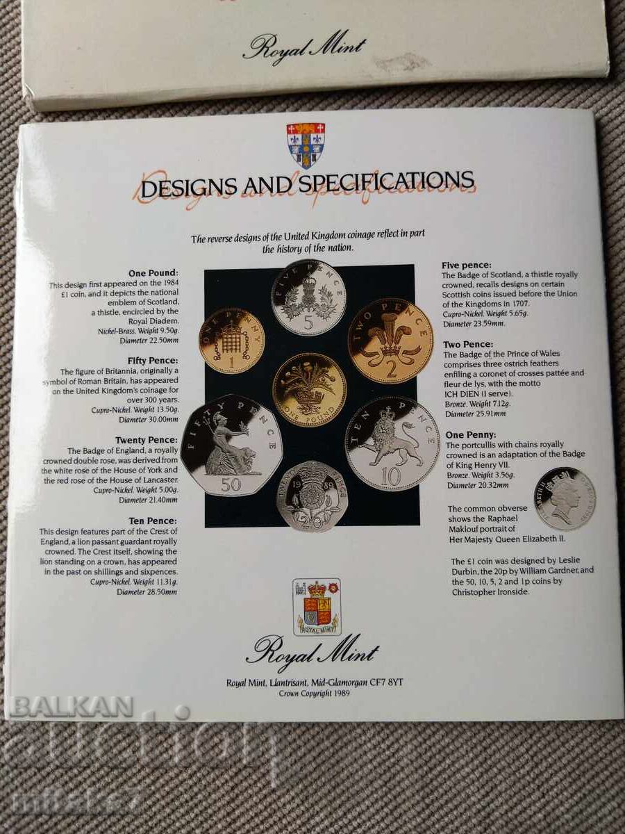 Σετ νομισμάτων 1989, Μεγάλη Βρετανία - 6