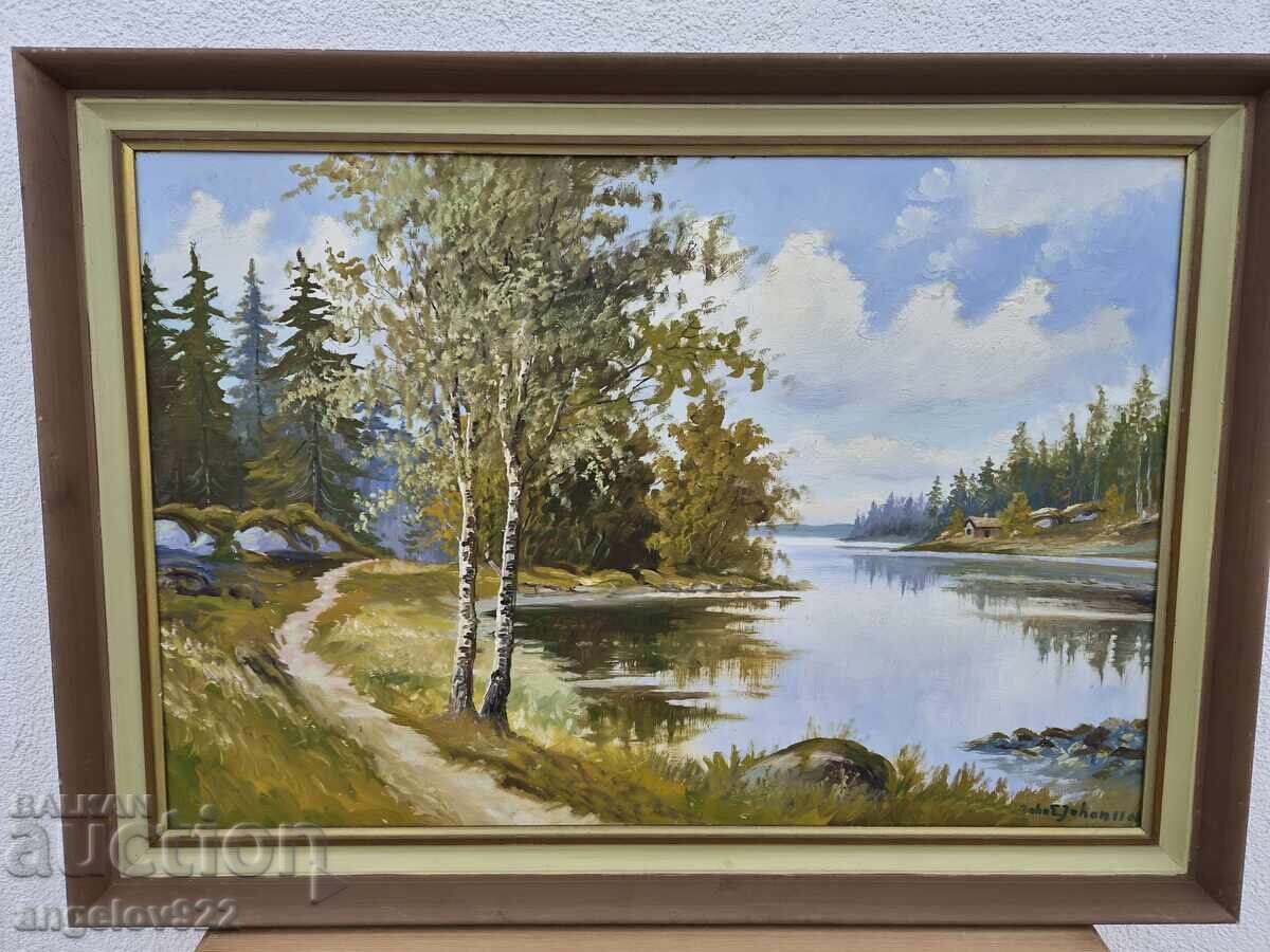 Pictura in ulei originala pe phaser!!! - 5