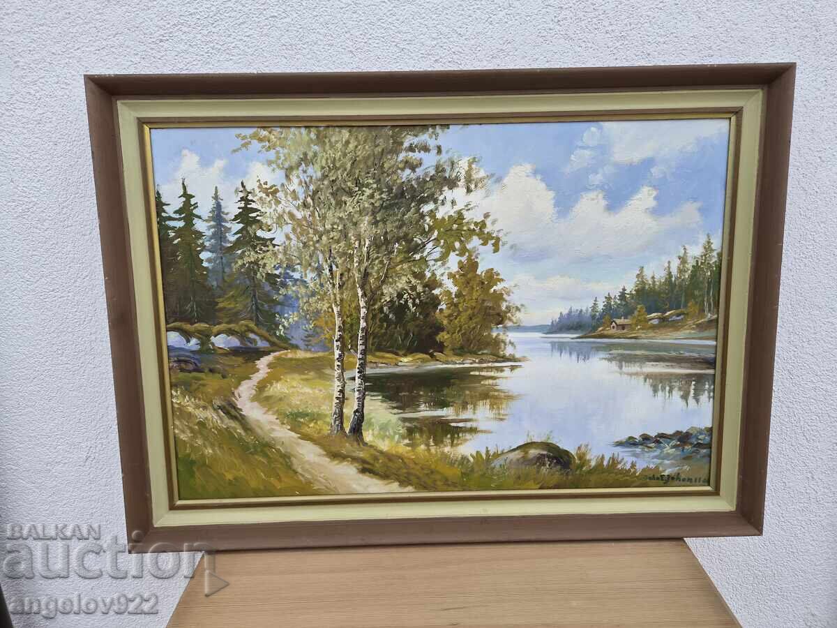 Pictura in ulei originala pe phaser!!!