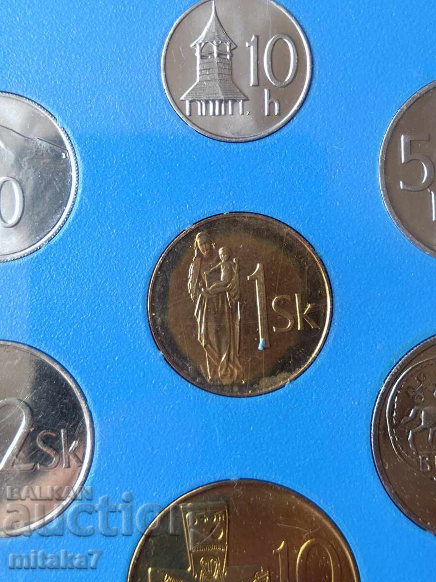 Set monede Slovacia, anul 1993 - 7