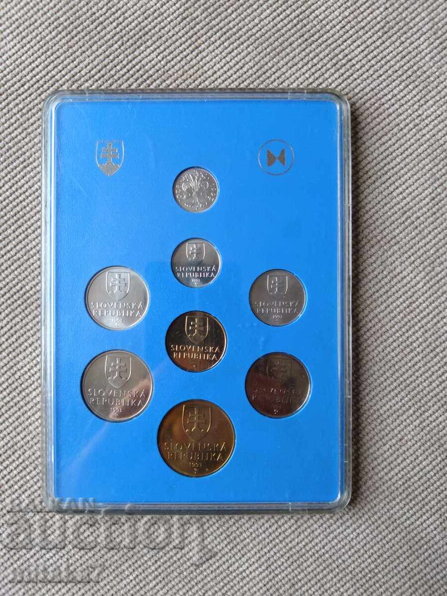 Set monede Slovacia, anul 1993