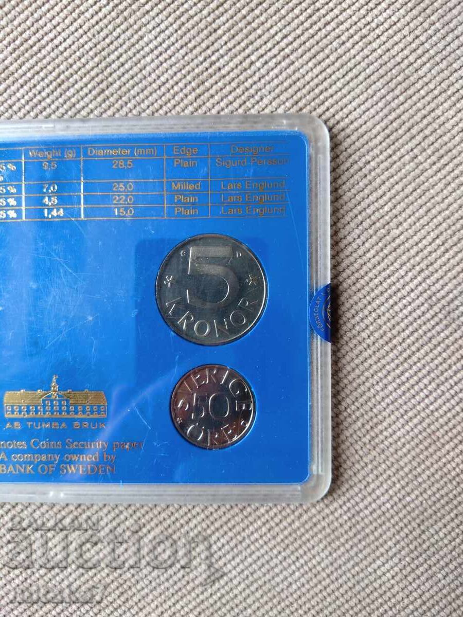 Set monede anul 1990, Suedia - 5