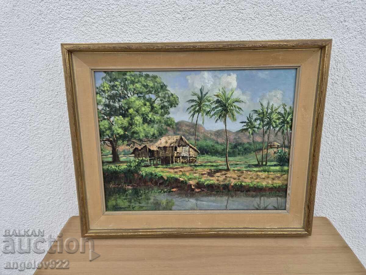 Pictura in ulei originala pe panza!!!