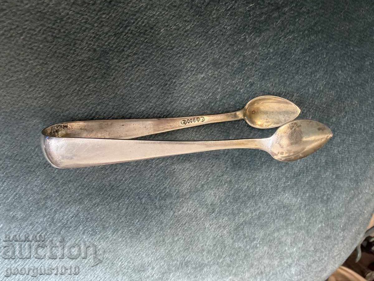 Clește argintiu pentru gheață/zahăr nr. 8003