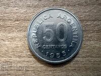 Argentina - 50 de centavos (1955)